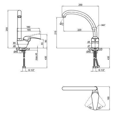 Будкрам купить Смеситель для кухни Lidz (CRM) Premiera 84 008-3 Смеситель для кухни Lidz (CRM) Premiera 84 008-3 4