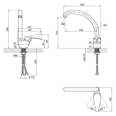 Будкрам купить Смеситель для кухни Lidz (CRM) Premiera 84 008F-3 Смеситель для кухни Lidz (CRM) Premiera 84 008F-3 4