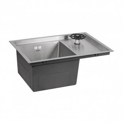 Будкрам купить Кухонная мойка с крышкой и омывателем Qtap DC5638 3.0/1.2 мм Satin (QTDC56383012) Кухонная мойка с крышкой и омывателем Qtap DC5638 3.0/1.2 мм Satin (QTDC56383012) 5