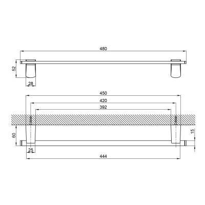 Будкрам купити Рушникотримувач Lidz (CRM) 123.01.01 Рушникотримувач Lidz (CRM) 123.01.01 2
