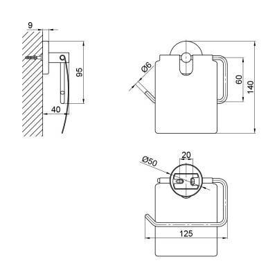 Будкрам купить Держатель для туалетной бумаги SW 22-105CRM Держатель для туалетной бумаги SW 22-105CRM 4
