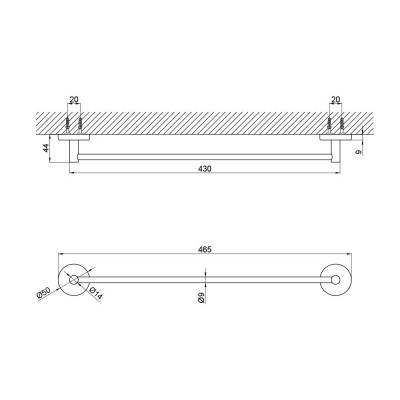 Будкрам купить Полотенцедержатель SW 22-106CRM Полотенцедержатель SW 22-106CRM 4