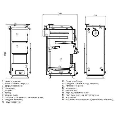 Будкрам купити Котел твердопаливний сталевий Thermo Alliance Vulcan Plus VPSFW 40 Котел твердопаливний сталевий Thermo Alliance Vulcan Plus VPSFW 40 4