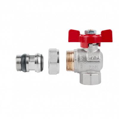 Будкрам купити Кран шаровий Icma FAR. ROSSA 1/2" кутовий №362 Кран шаровий Icma FAR. ROSSA 1/2" кутовий №362 5