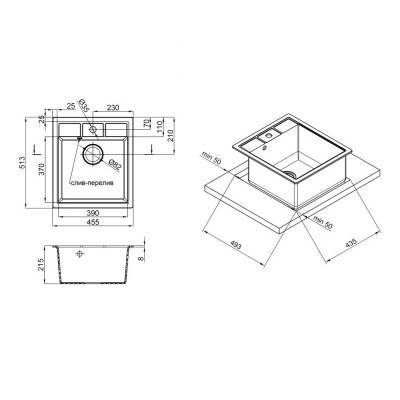 Будкрам купить Кухонная мойка Lidz 460х515/200 MAR-07 (LIDZMAR07460515200) Кухонная мойка Lidz 460х515/200 MAR-07 (LIDZMAR07460515200) 4