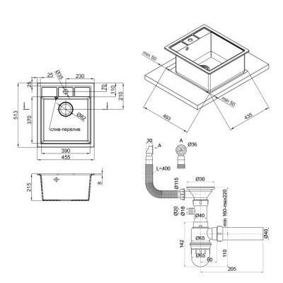 Будкрам купить Кухонная мойка Lidz 460х515/200 BLM-14 (LIDZBLM14460515200) Кухонная мойка Lidz 460х515/200 BLM-14 (LIDZBLM14460515200) 4