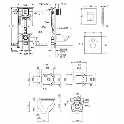 Будкрам купить Набор инсталляция 5 в 1 Grohe Rapid SL 38827000 + унитаз с сиденьем Qtap Robin QT1333046ENRW Набор инсталляция 5 в 1 Grohe Rapid SL 38827000 + унитаз с сиденьем Qtap Robin QT1333046ENRW 4