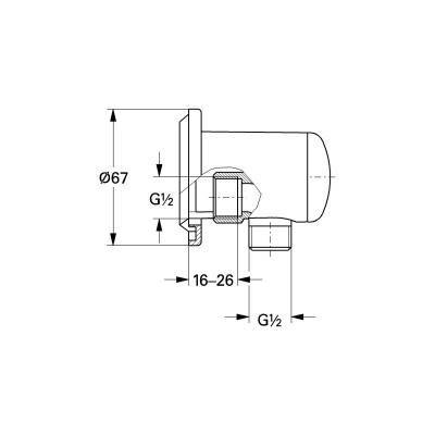 Будкрам купить Подключение для шланга Grohe Relexa 28673000 Подключение для шланга Grohe Relexa 28673000 2