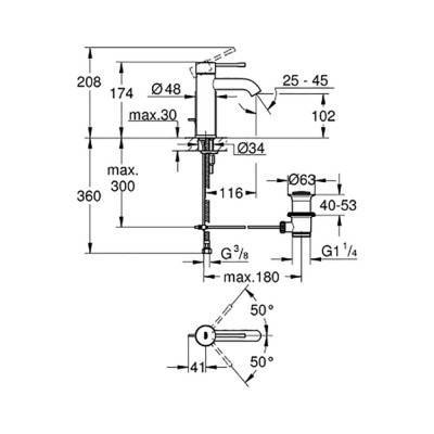 Будкрам купить Смеситель для раковины Grohe Essence S-Size 23589GN1 Смеситель для раковины Grohe Essence S-Size 23589GN1 4
