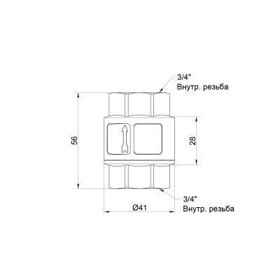 Будкрам купити Зворотний клапан SD Forte 3/4" SF240NW20 Зворотний клапан SD Forte 3/4" SF240NW20 4