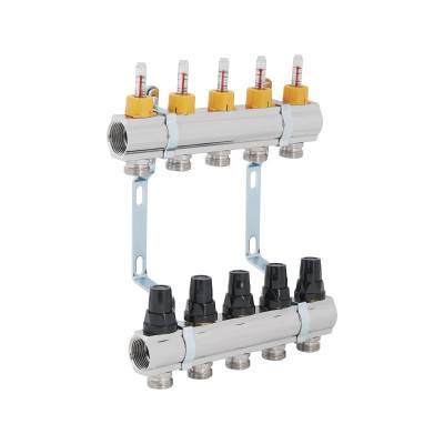 Будкрам купить Коллектор с расходомерами SD Forte 1" 5 выходов SF001W5