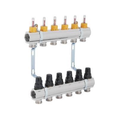 Будкрам купить Коллектор с расходомерами SD Forte 1" 6 выходов SF001W6