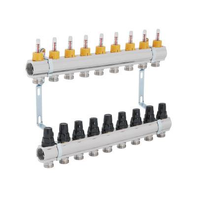 Будкрам купить Коллектор с расходомерами SD Forte 1" 9 выходов SF001W9