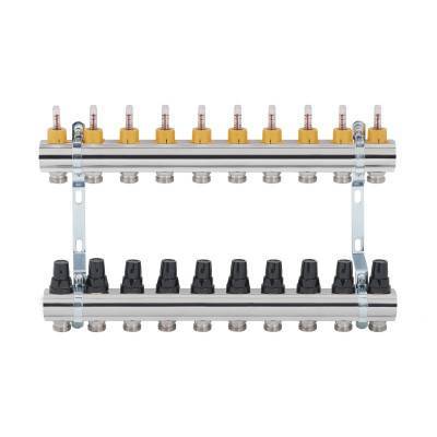 Будкрам купить Коллектор с расходомерами SD Forte 1" 10 выходов SF001W10 Коллектор с расходомерами SD Forte 1" 10 выходов SF001W10 4