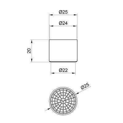 Будкрам купить Аэратор Lidz (CRM) 48 00 022 01 с внутренней резьбой Аэратор Lidz (CRM) 48 00 022 01 с внутренней резьбой 2