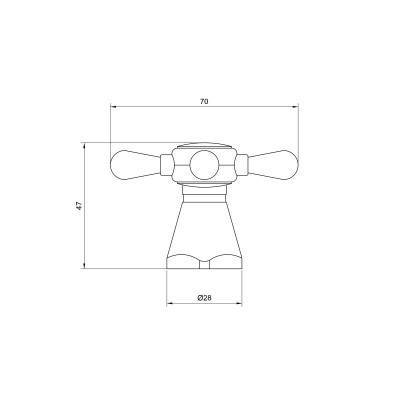 Будкрам купить Ручка для смесителя Lidz (CRM) 57 01 010 00 M10 Ручка для смесителя Lidz (CRM) 57 01 010 00 M10 2