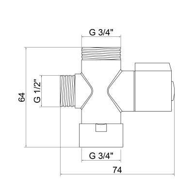 Будкрам купить Дивертор Lidz (CRM) 52 01 000 02 Дивертор Lidz (CRM) 52 01 000 02 3