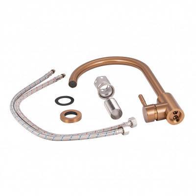 Будкрам купить Смеситель для кухни Qtap D007FBR PVD Смеситель для кухни Qtap D007FBR PVD 5