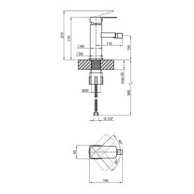 Будкрам купити Змішувач для біде Lidz (CRM) 21 45 001AF Змішувач для біде Lidz (CRM) 21 45 001AF 2