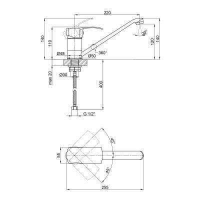 Будкрам купити Змішувач для кухні Lidz (CRM) 41 86 003 Змішувач для кухні Lidz (CRM) 41 86 003 2