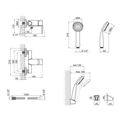 Будкрам купить Смеситель для душа Lidz (CRM) 19 46 010 Смеситель для душа Lidz (CRM) 19 46 010 2