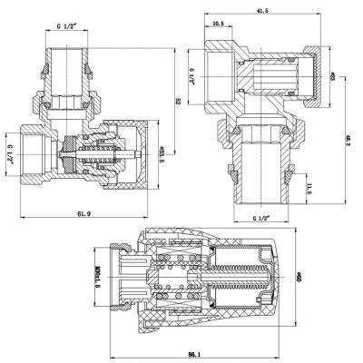 Будкрам купить Комплект термостатический SD Forte 1/2" для радиатора угловой SF256W15 Комплект термостатический SD Forte 1/2" для радиатора угловой SF256W15 3