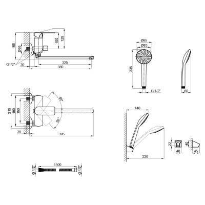 Будкрам купити Змішувач для ванни Lidz (CRM) 23 48 005A-1 New Змішувач для ванни Lidz (CRM) 23 48 005A-1 New 4