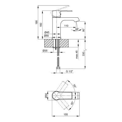 Будкрам купить Смеситель для раковины Qtap Vitkov 1019104С Смеситель для раковины Qtap Vitkov 1019104С 2