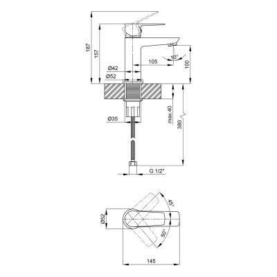 Будкрам купить Смеситель для раковины Qtap Planice 1015107C Смеситель для раковины Qtap Planice 1015107C 2