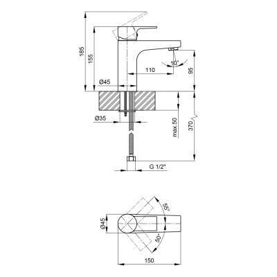 Будкрам купить Смеситель для раковины Qtap Labe 1020107C Смеситель для раковины Qtap Labe 1020107C 2