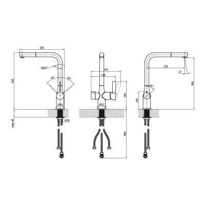 Будкрам купить Смеситель для кухни Qtap Kuchyne 92107FC с подключением к фильтру Смеситель для кухни Qtap Kuchyne 92107FC с подключением к фильтру 2