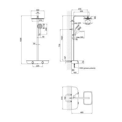 Будкрам купить Душевая система Qtap Sloup 57106VGNW Душевая система Qtap Sloup 57106VGNW 2