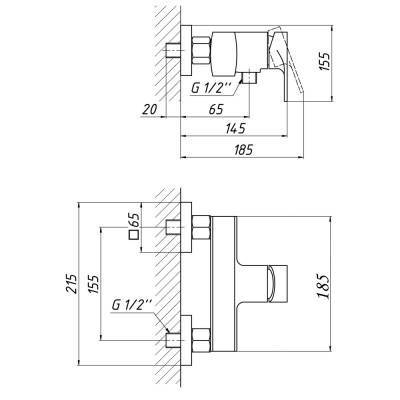 Будкрам купить Смеситель для душа Qtap Vlasta 4028102C Смеситель для душа Qtap Vlasta 4028102C 2