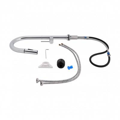 Будкрам купить Смеситель для кухни Qtap Lenicka 9138103UC с выдвижным изливом Смеситель для кухни Qtap Lenicka 9138103UC с выдвижным изливом 7