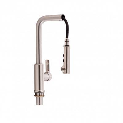 Будкрам купити Змішувач для кухні Qtap Janicka 9134103FN з висувним виливом Змішувач для кухні Qtap Janicka 9134103FN з висувним виливом 3