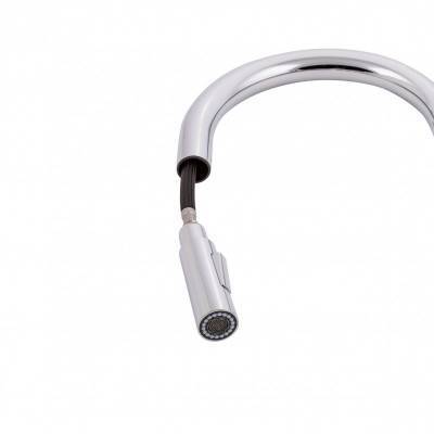 Будкрам купити Змішувач для кухні Qtap Anicka 9136103UC з висувним виливом Змішувач для кухні Qtap Anicka 9136103UC з висувним виливом 7