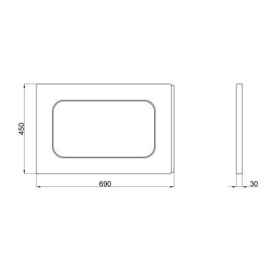 Будкрам купить Панель для прямоугольной ванны боковая Lidz Panel R 70 70 см Панель для прямоугольной ванны боковая Lidz Panel R 70 70 см 2