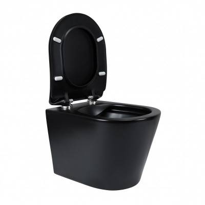 Будкрам купити Унітаз підвісний Qtap Scorpio безободковий з сидінням Soft-close QT1433053ERMB Унітаз підвісний Qtap Scorpio безободковий з сидінням Soft-close QT1433053ERMB 15