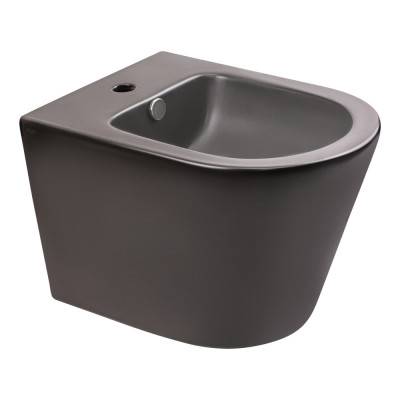 Будкрам купить Биде подвесное Qtap Scorpio 515x360x345 Matt black QT1455053FMB