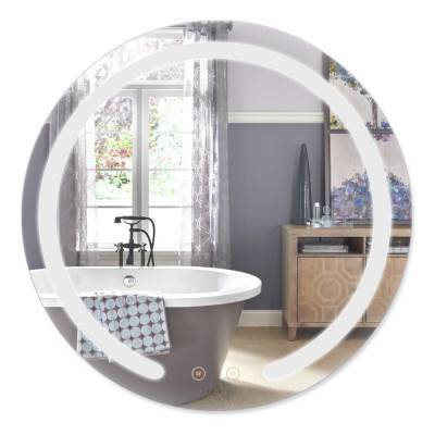 Будкрам купить Зеркало Qtap Mideya 600х600 (DC-B802) с LED-подсветкой и антизапотеванием QT2078B802W