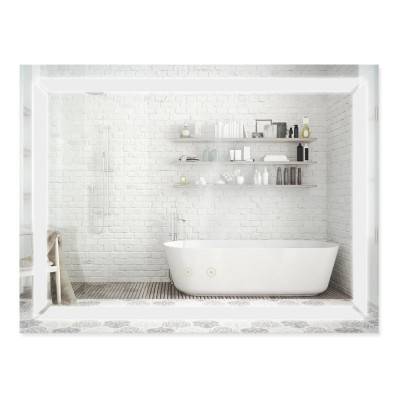 Будкрам купить Зеркало Qtap Mideya 800х600 (DC-B605) с LED-подсветкой и антизапотеванием QT2078B605W