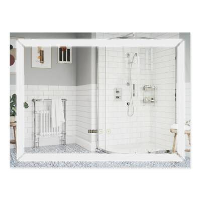 Будкрам купить Зеркало Qtap Mideya 800х600 (DC-F605) с LED-подсветкой и антизапотеванием QT2078F605W