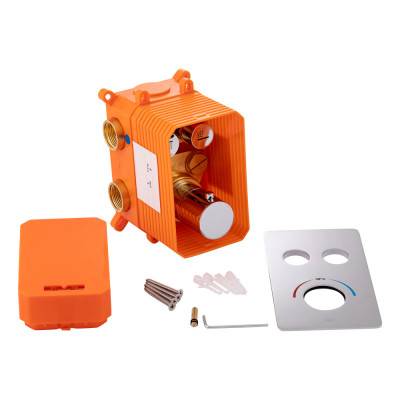 Будкрам купить Смеситель термостатический скрытого монтажа для душа Qtap Votice 6442T105NKC на два потребителя Смеситель термостатический скрытого монтажа для душа Qtap Votice 6442T105NKC на два потребителя 4