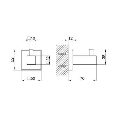 Будкрам купить Крючок Qtap Hacek 1101103C Крючок Qtap Hacek 1101103C 2