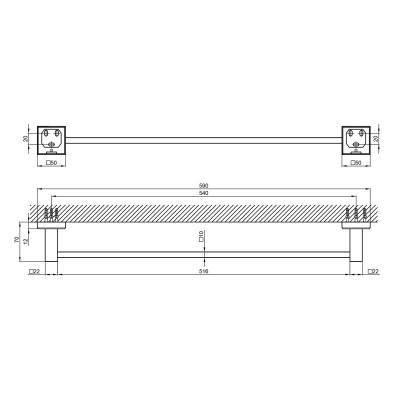 Будкрам купити Рушникотримувач Qtap Drzak 7201103C Рушникотримувач Qtap Drzak 7201103C 2