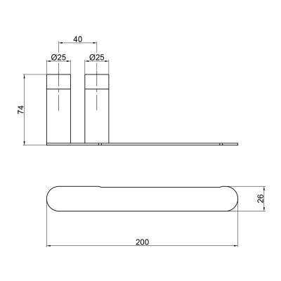 Будкрам купити Тримач для туалетного паперу Qtap Drzak 2002103B Тримач для туалетного паперу Qtap Drzak 2002103B 2