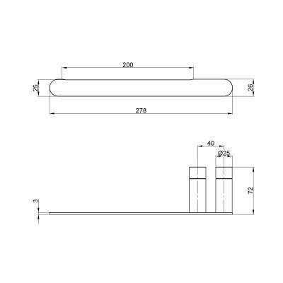 Будкрам купить Полотенцедержатель Qtap Drzak 7102103C Полотенцедержатель Qtap Drzak 7102103C 2