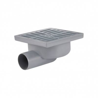 Будкрам купить Трап Lidz (WHI) 60 07 T003 01 горизонтальный с пластиковой решеткой 150х150