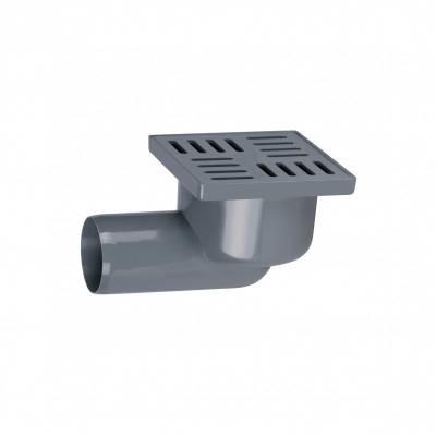 Будкрам купить Трап Lidz (WHI) 60 07 T003 00 горизонтальный с пластиковой решеткой 100х100