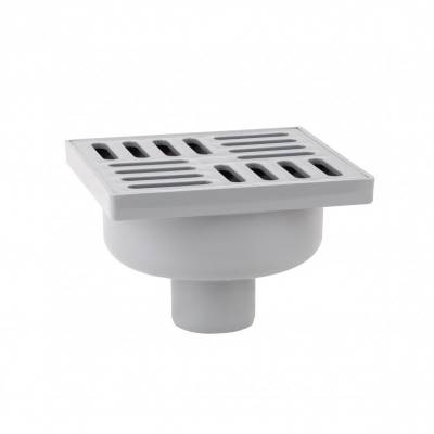 Будкрам купить Трап Lidz (WHI) 60 07 T001 01 вертикальный с пластиковой решеткой 150х150